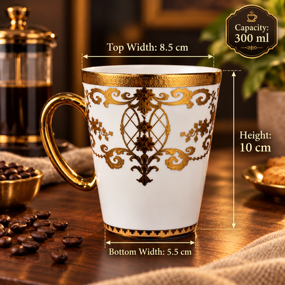 Regal Gold Porcelain Coffee Mug