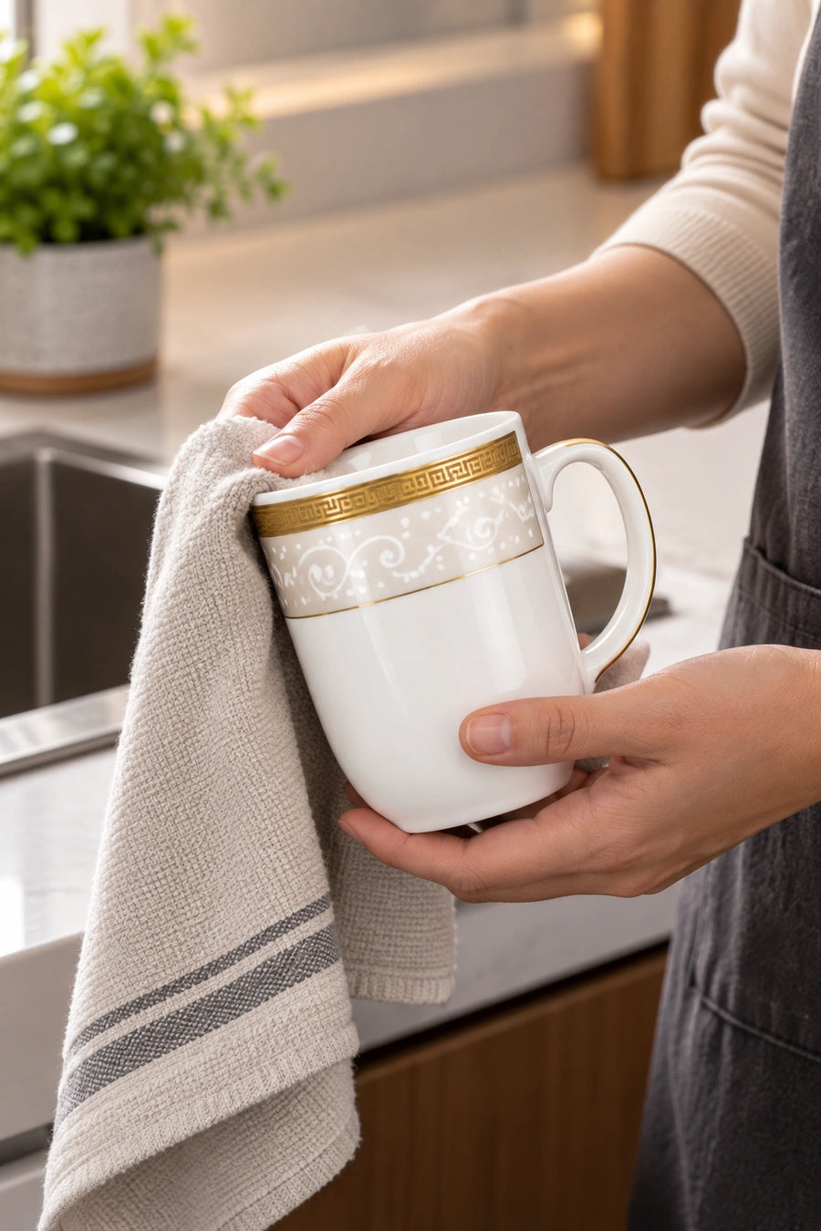 Dry thoroughly with a clean cloth