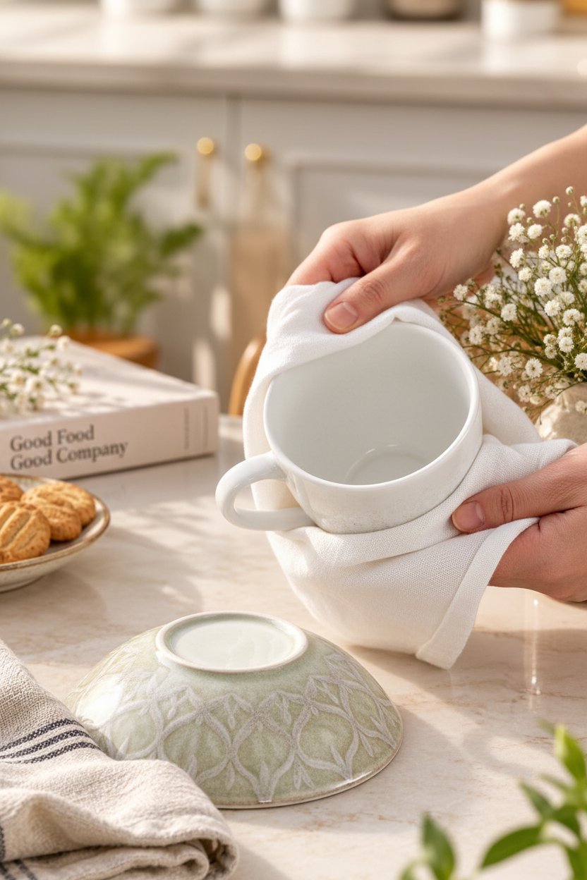 Dry thoroughly with a clean cloth